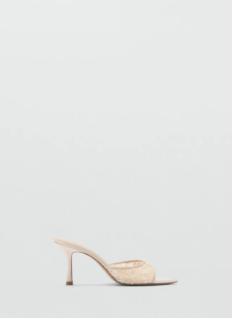 مانجو Lace heeled sandals